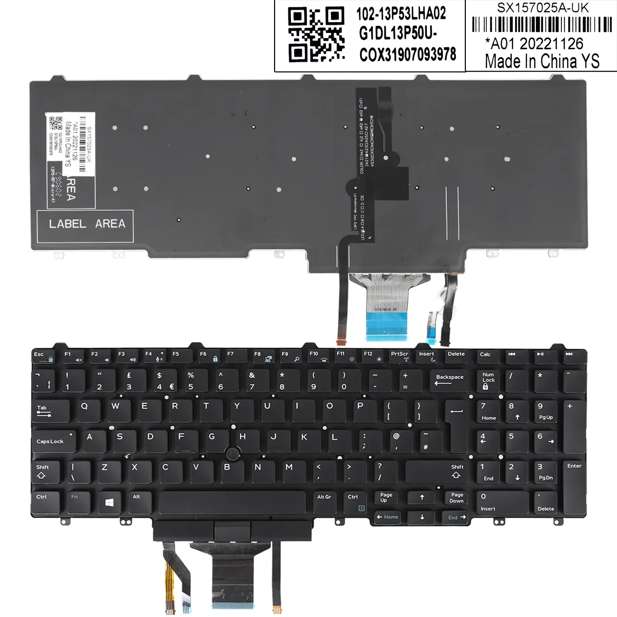 Picture of DELL E5550 BLACK (backlit,With Point Stick ,Win8)